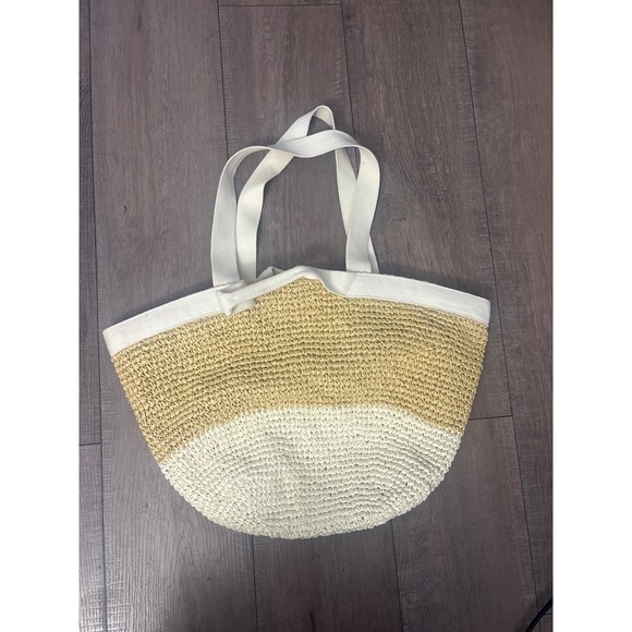 Stoney Clover Lane Raffia Beach Tote